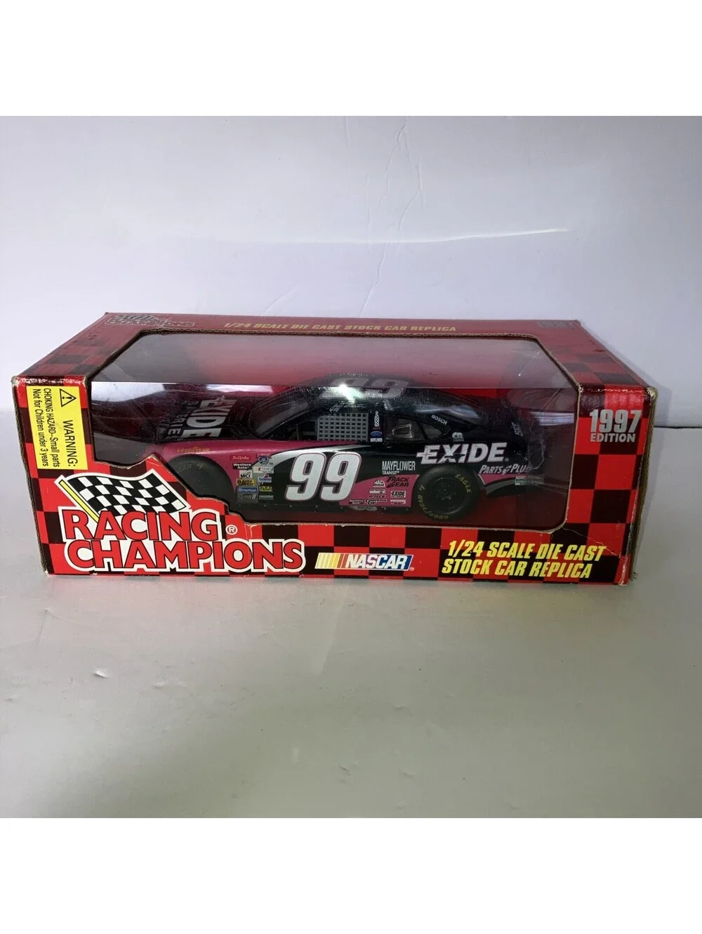 VTG 1997 Racing Champions Jeff Burton #99 Exide Ford Taurus 1:24 NASCAR Diecast